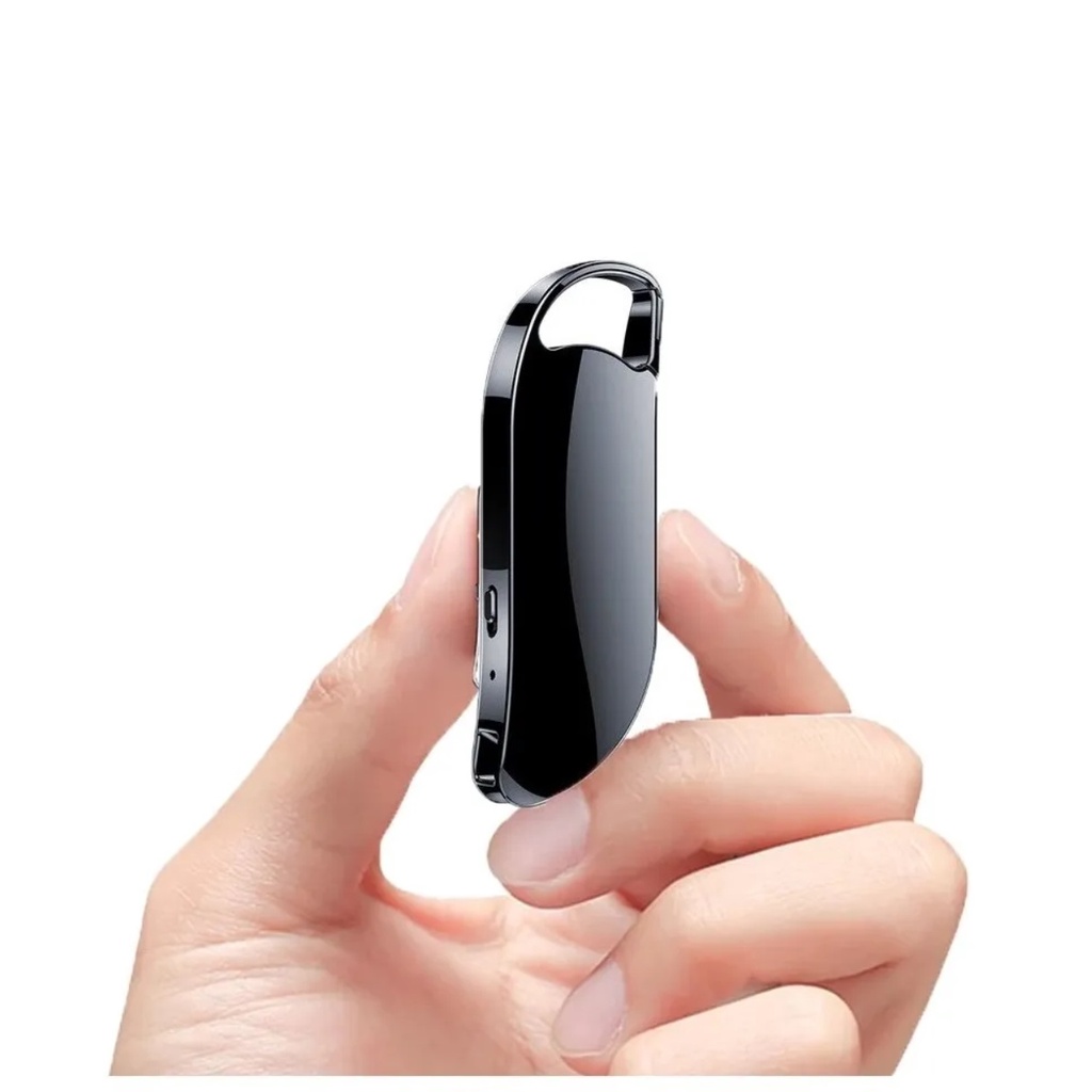 Mini Gravador Voz 40 Horas Chaveiro Espiao Audio Sensor Voz
