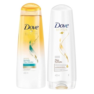 Kit Shampoo 400ml + Condicionador Dove Nutritive Solutions Nutrição Óleo-Micelar com 400ml
