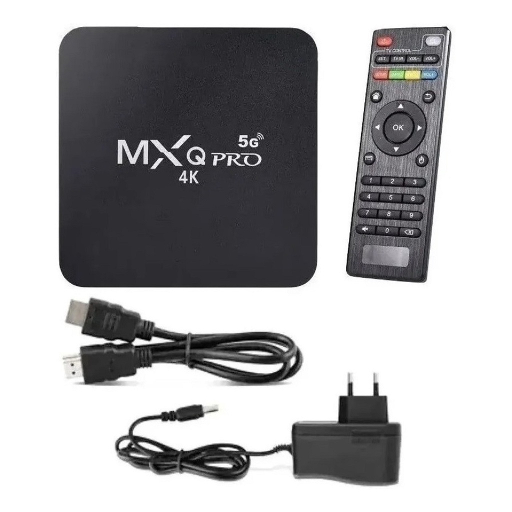TV BOX MXQ PRO 4K 5G 16/128G ANDROID 11.1 TRANSFORMA SUA TV EM SMART