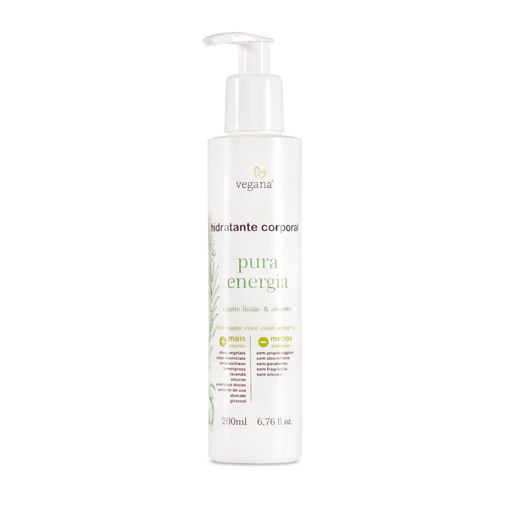 Hidratante Corporal Pura Energia 200ml - Vegana WNF