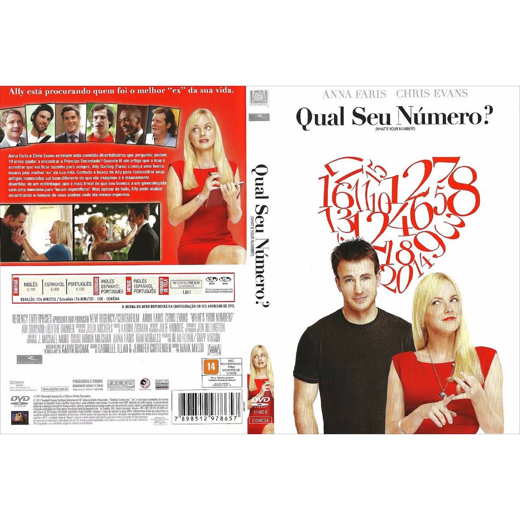 Dvd Original Do Filme Qual Seu Número? (anna Farris)