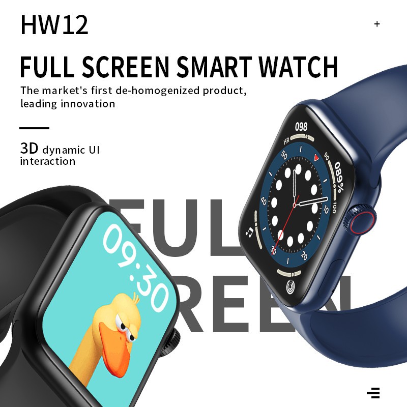 Hw12 smart watch 1.57' bluetooth call music player monitor de