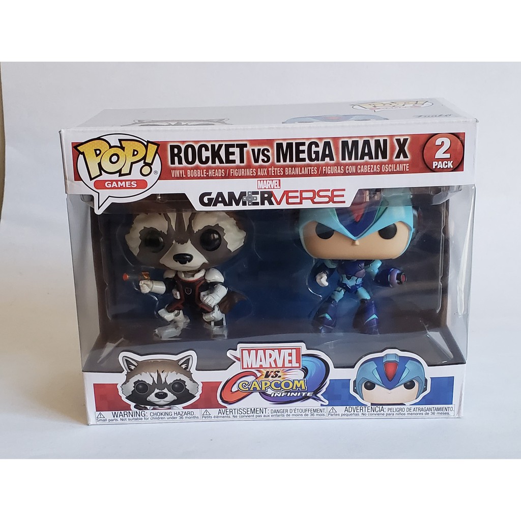 Funko Pop Rocket Vs Mega Man X Marvel Original Shopee Brasil