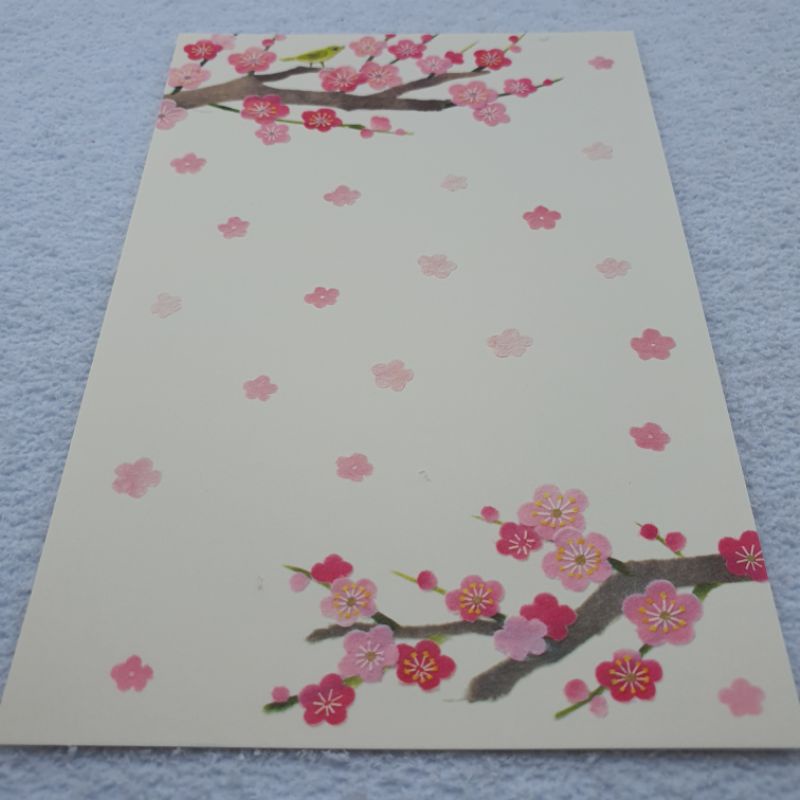 Cartão Postal estampa de Flor de Sakura (Flor de cerejeira) 01 unidade