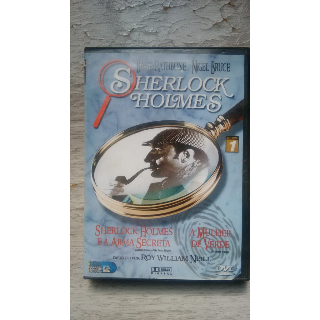 DVD Sherlock Holmes Vol. 1 - A arma Secreta / A Mulher de Verde - Original e Usado (Produto de Coleção)