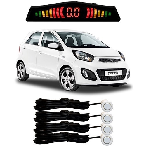 Sensor De Estacionamento Ré Picanto Todos Os Modelos Branco em Oferta na Shopee