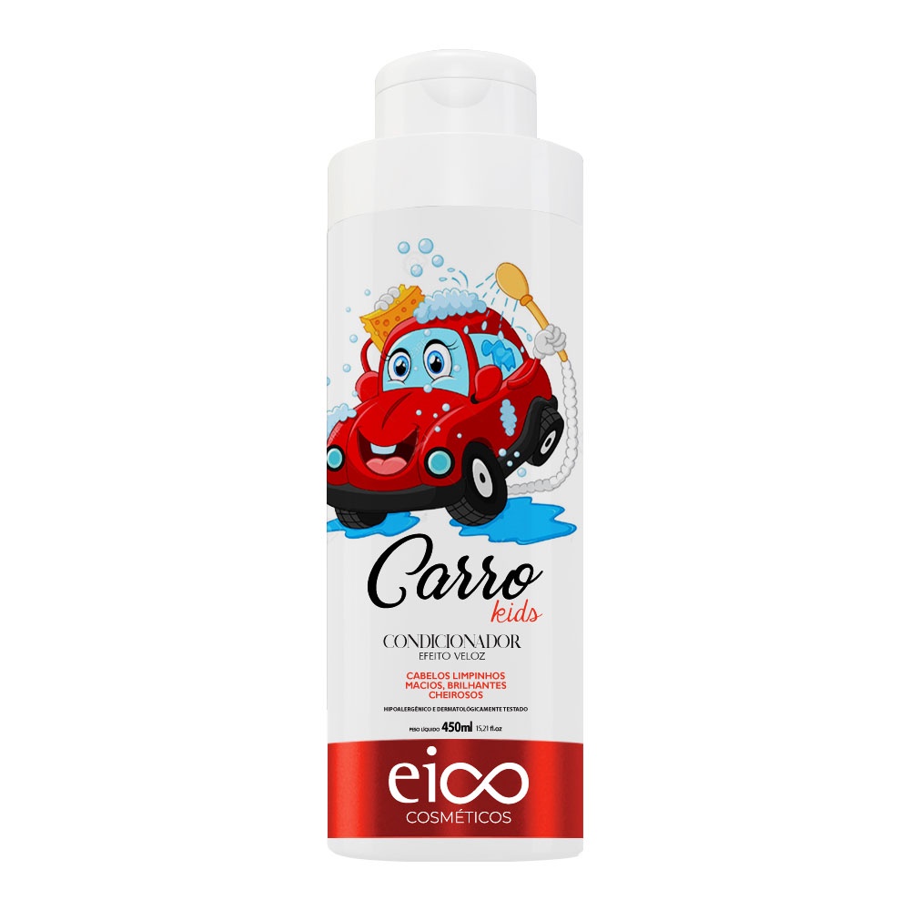 Condicionador Carros Infantil 450ml Eico Cosméticos Kids