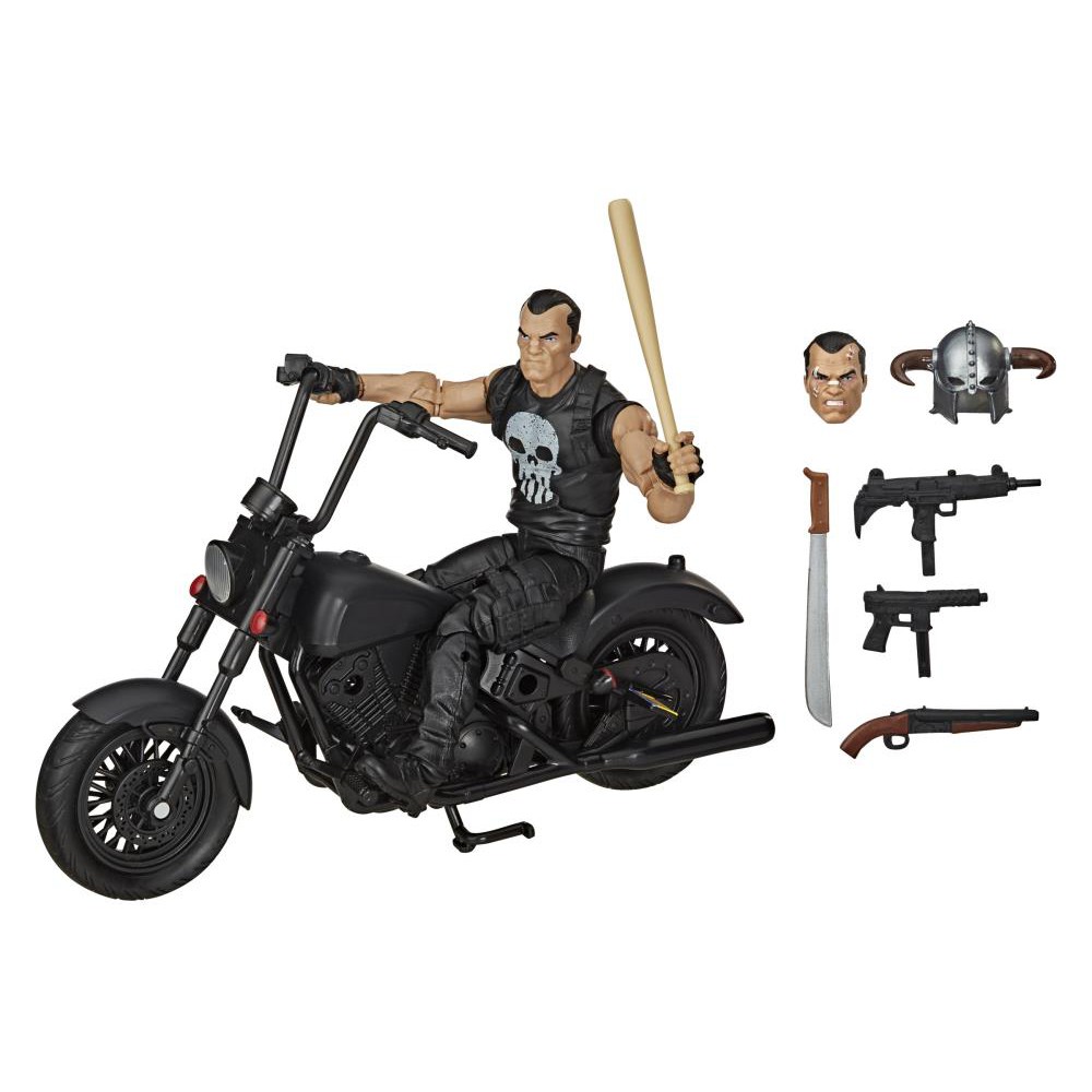Justiceiro com moto Marvel Legends punisher hasbro original