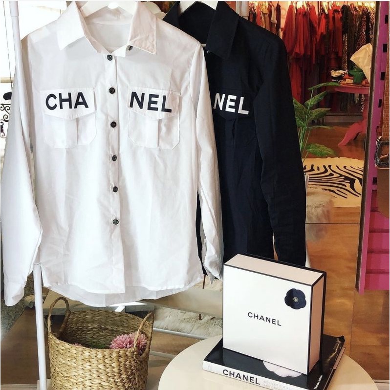 Camisa Botão Viscolinho Chanel Oferta Tricoline 100% Algodão | Shopee Brasil