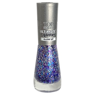 Esmalte Top Beauty Ultimate Glitter Glow Up 9ml I Rápido Envio
