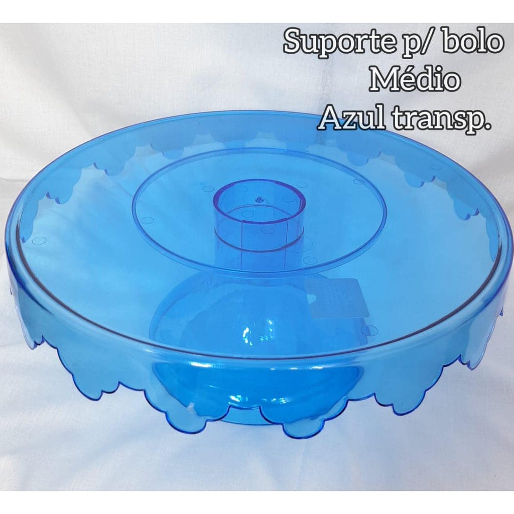 BOLEIRA 32x13 ACRÍLICOAZULlTRANSPARENTE