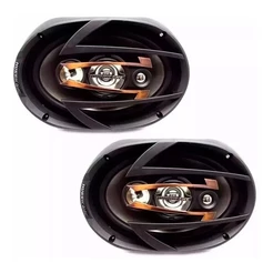 Auto Falante 6x9 69 300wrms Hurricane Quadriaxial Par +telas