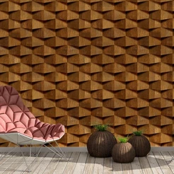 Papel de Parede Madeira Robusta Rústica 3d Para Quartos e Sala 2,50M