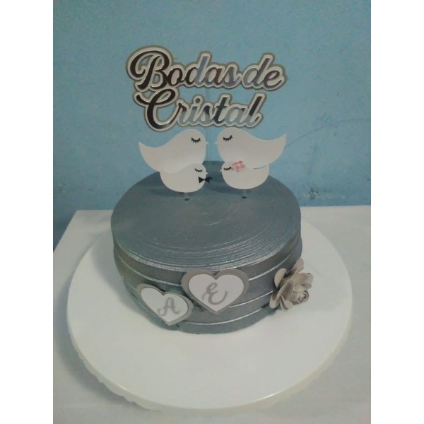 Topo de Bolo Bodas de Cristal: Onde Comprar | BuscaProdutos