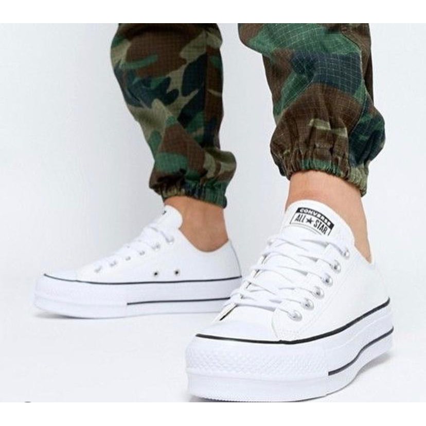 all star branco plataforma original