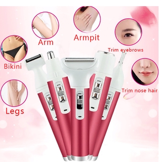 Coco-• 5 Em 1 Barbeador Feminino Sem Dor Depilador Máquina De Barbear Rosto