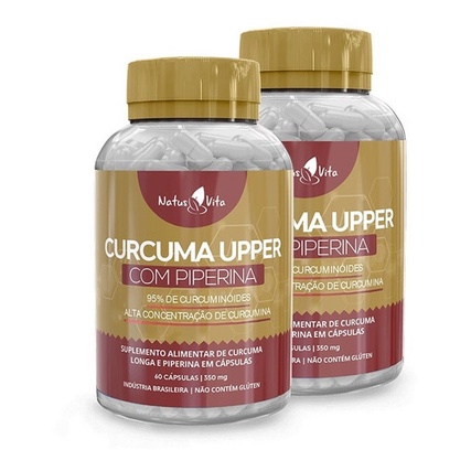 Curcuma Concentrada (95% De Curcumina) E Piperina. 120 Cáps - Escorrega ...
