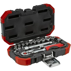 Jogo Soquetes Sextavados 4 a 13mm Gedore Red 1/4" 16pç R49003016