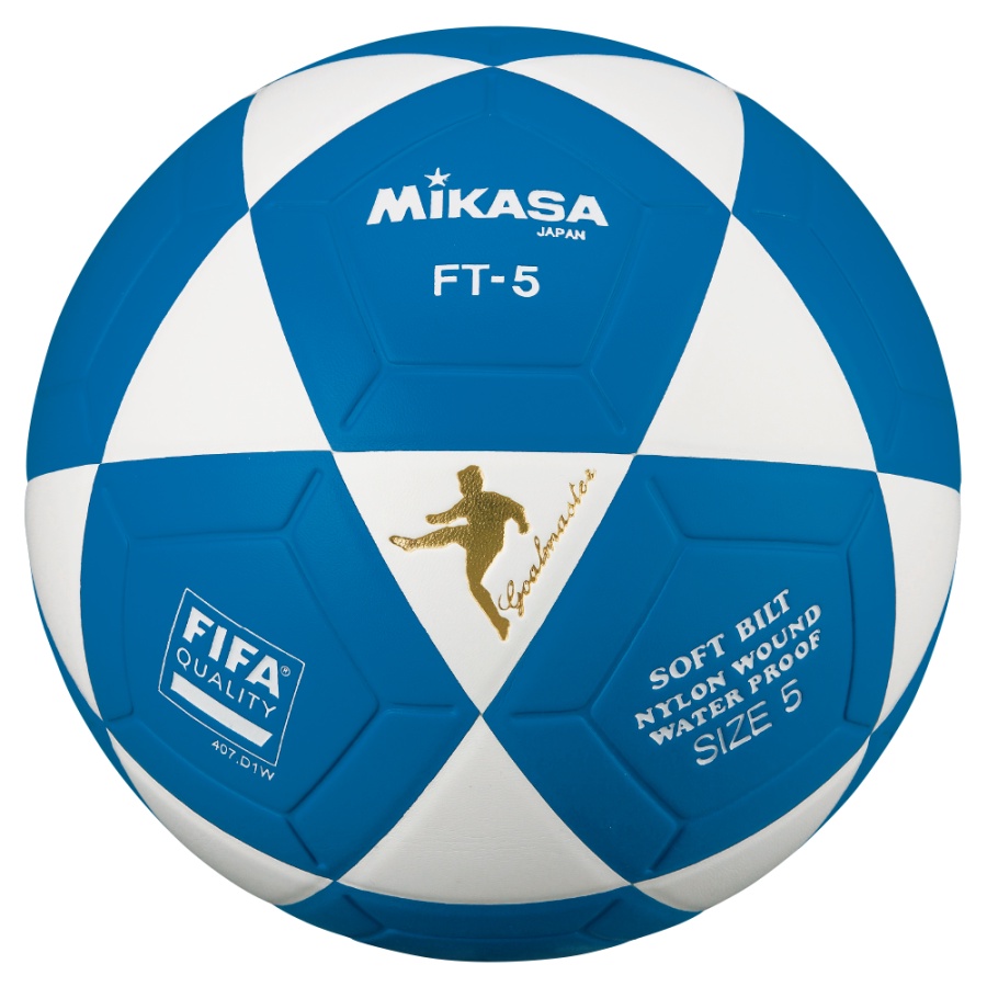 Bola De Futvôlei Futevolei Mikasa Ft 5 - Ft5 Original AZUL BRANCA (IMPORTADA)