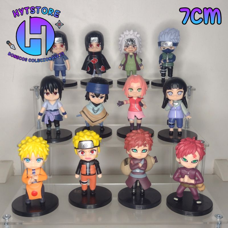Action Figure Naruto Sasuke Itachi Gaara Hinata Jiraya Kakashi Sakura Hytstore