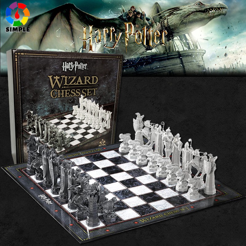 Harry Potter Wizard Chess Set Board Game Desconto No Preço