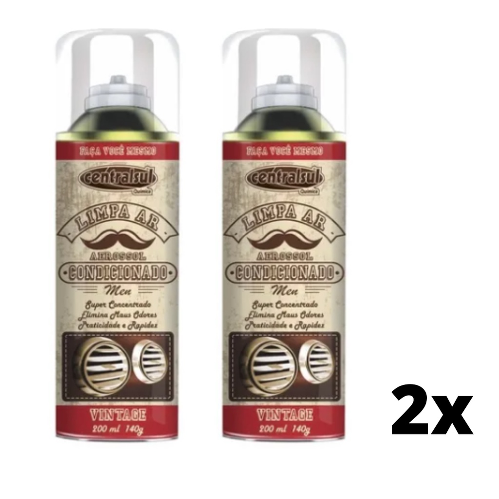 2x Limpa Ar Condicionado Vintage Central Sul