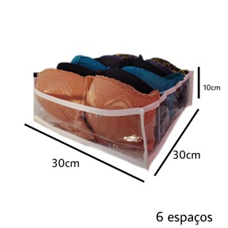 Colmeia organizadora Sutiã - Com 6 espaços - Organizalux em Oferta na Shopee