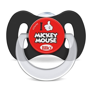 Chupeta Funny Disney Bico Silicone Mickey 6m+ Preto - Lillo em Oferta na Shopee