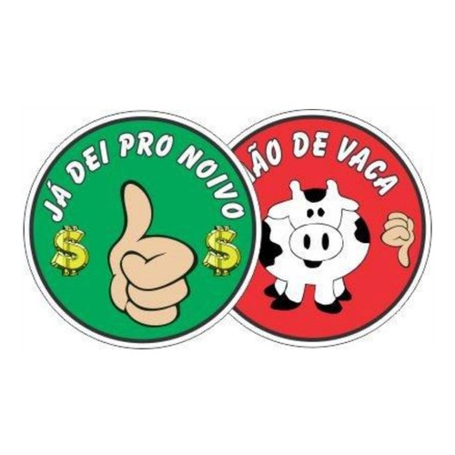 150 Adesivos Gravata Já Dei Pro Noivo Adesivo Vou Não Vou Mão de Vaca 4x4 Cm