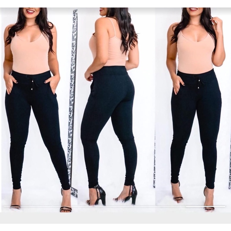 Calça Canelada Em Ribana/ Calça Feminina Canelada