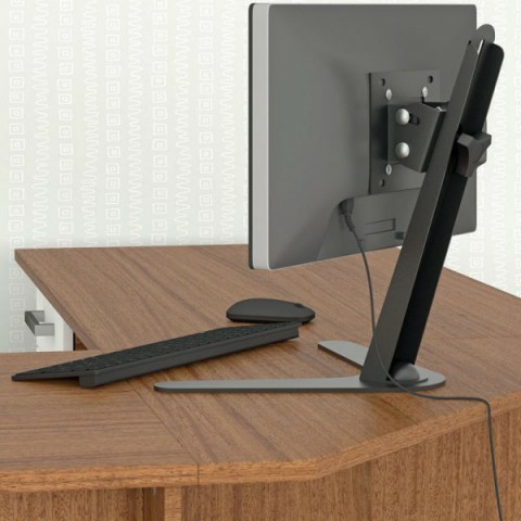 suporte para monitor, suporte de monitor para mesa , pedestal para monitor tv MT SLIM Suporte de mesa com Inclinação e Ajuste de Altura para Monitor LCD/LED de 10" a 24