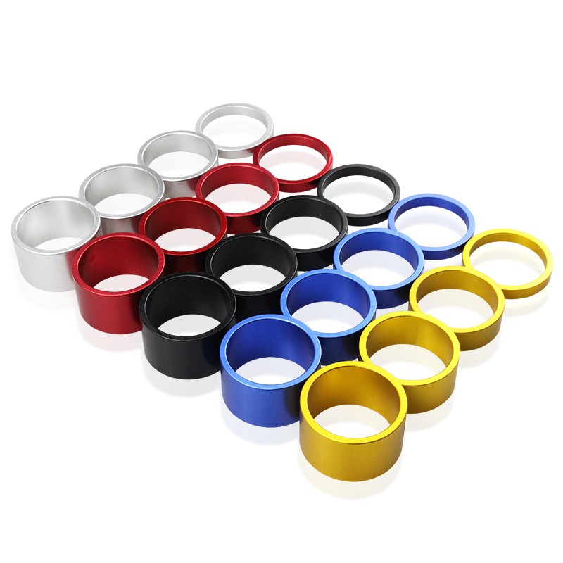 Bicycle 5/10/15/20mm Aluminum Alloy Headset Stem Spacer for bike 28.6mm Fork Washer Cap cycling parts