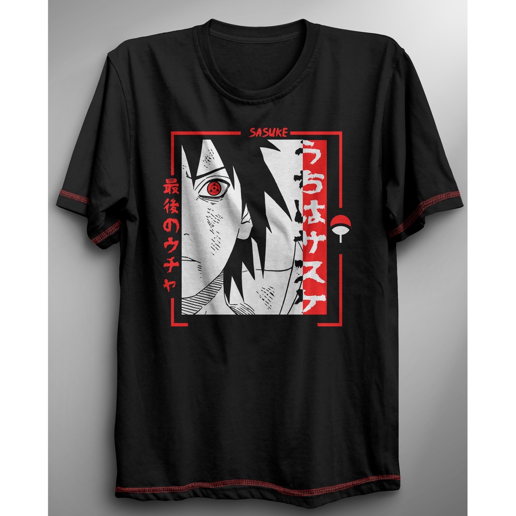 Camiseta do Sasuke, anime Naruto - 100% algodão | Shopee Brasil