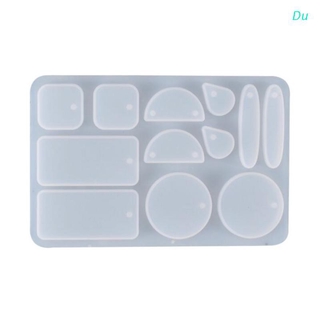 Du Brincos Dangler Fundição Molde De Silicone Diy Artesanato Jóias Ferramentas Pingente De Cristal Epóxi Molde De Resina