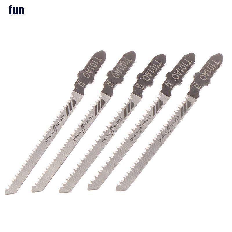 Interfun11 5pçs T101Ao Hcs T-Shank Lâmina Curva / Ferramenta De Corte Para Madeira Plástico Viu (Fun) — imagem 2 de 2