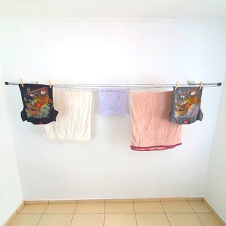 Varal De Estender Roupa Em Apartamento Parede Muro Varanda | Shopee Brasil