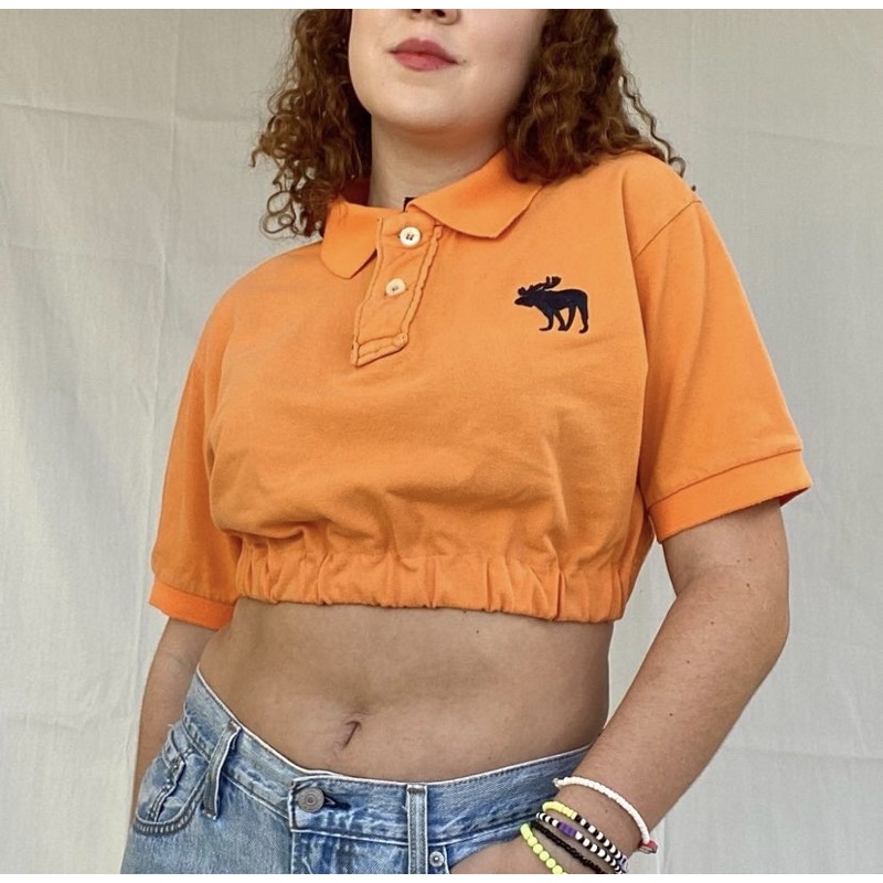 cropped polo shirt