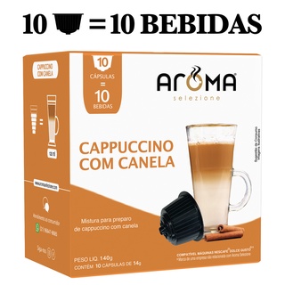 10 Cápsulas para Dolce Gusto* Cappuccino Com Canela - Aroma Selezione