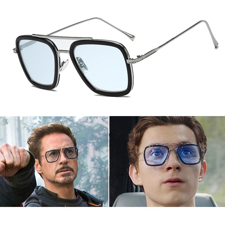 Óculos de Sol Homem De Ferro Avengers Tony Stark Lentes Preta Corpo ...