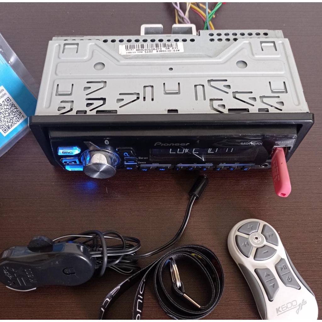 Pioneer Bluetooth Usb + Controle Longa Distancia Mixtrax Toca Cd Som  Automotivo Cd Player Acessorio para Carro Pionner | Shopee Brasil