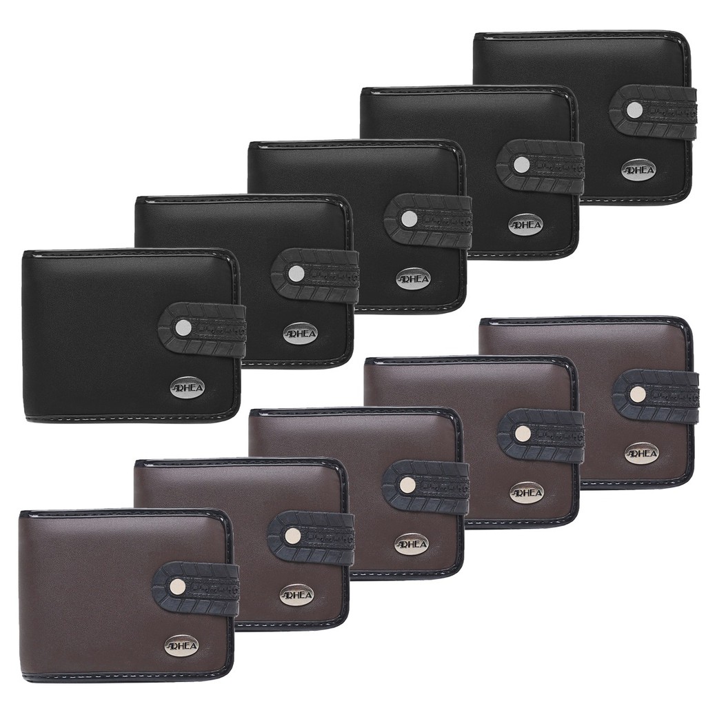 kit 10 carteira masculina no atacado revenda lojista Rhea na caixinha da marca original