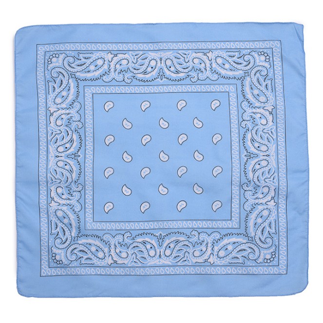 BANDANA SUPER FASHION TAMANHO AZUL CLARO 55×55cm