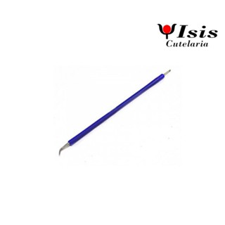 Espátula Desencravador Ísis Cutelaria - AZUL - Aplicação: Desencravar e limpar unhas em Oferta na Shopee