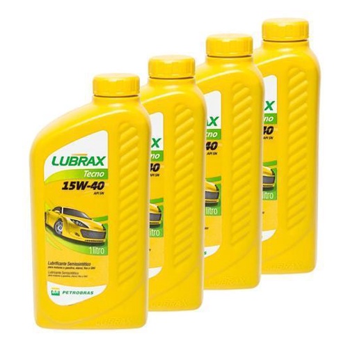 Oleo Lubrax 15W40 API SN Tecno Profissional Lubrax Kit 4L em Oferta na Shopee