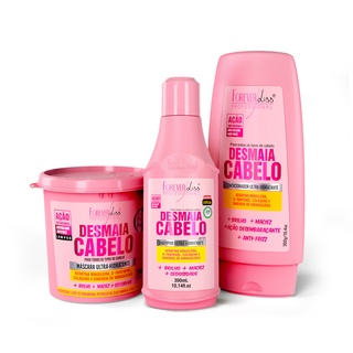 Kit Desmaia Cabelo Com Shampoo, Máscara E Condicionador Forever Liss