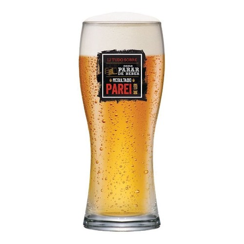 Copo de Cerveja Bavaria Decorado com Frases 290ml - Ruvolo - Home & Living