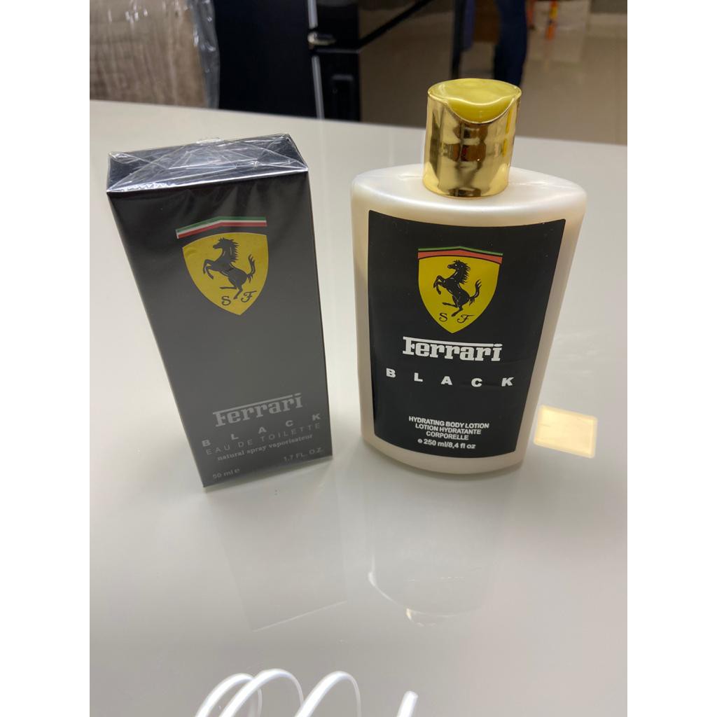KIT PERFUME + HIDRATANTE FERRARI BLACK / perfume masculino | kit masculino | perfume importado masculino | perfume Ferrari | perfume de luxo