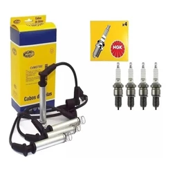 Kit Jogo Cabo E Vela Corsa 1.0 1.4 1.6 8v Mpfi Alcool Etanol