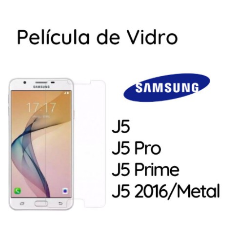 Película  De Vidro Temperado Comum Para SAMSUNG:J5,J5 PRIME,J5 PRO,J5 2016/J5 METAL,J5 2017 em Oferta na Shopee