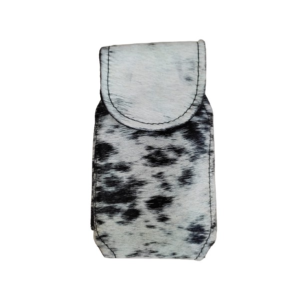 Porta Celular Artesanal De Couro Legítimo De Pelo Bainha 822 Cac Couros